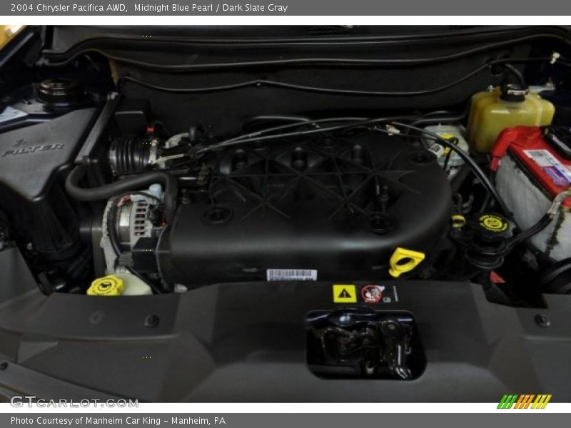 Midnight Blue Pearl / Dark Slate Gray 2004 Chrysler Pacifica AWD