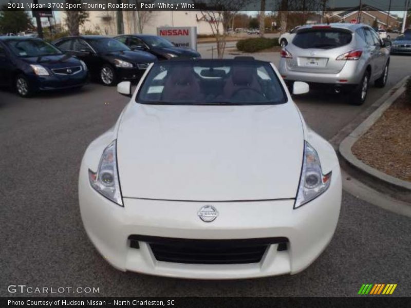 Pearl White / Wine 2011 Nissan 370Z Sport Touring Roadster