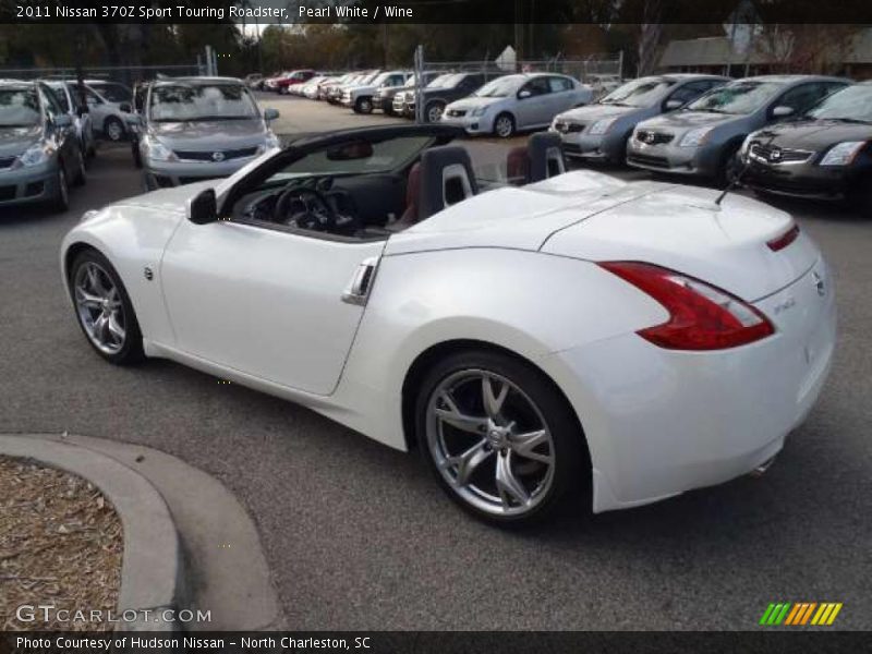 Pearl White / Wine 2011 Nissan 370Z Sport Touring Roadster
