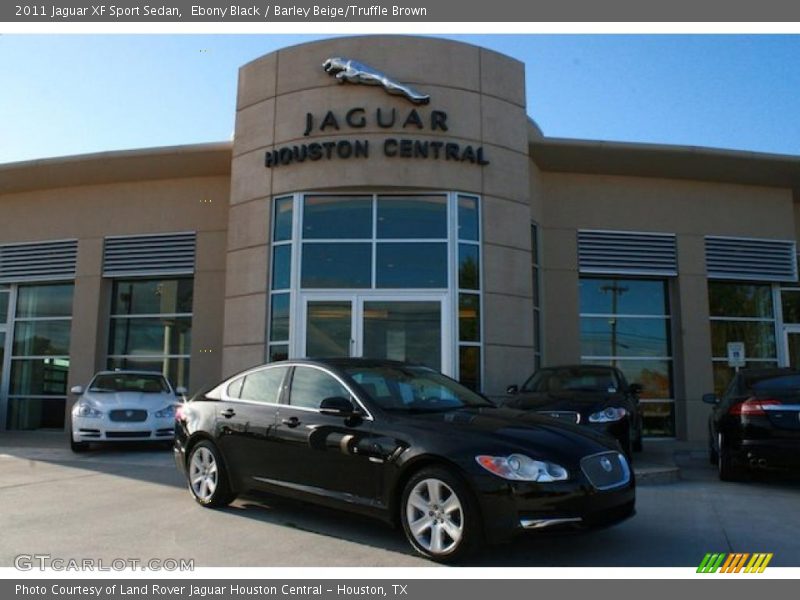 Ebony Black / Barley Beige/Truffle Brown 2011 Jaguar XF Sport Sedan