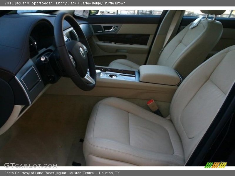 Ebony Black / Barley Beige/Truffle Brown 2011 Jaguar XF Sport Sedan