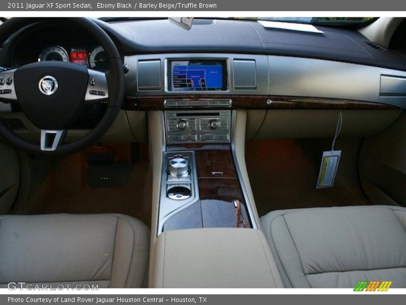 Ebony Black / Barley Beige/Truffle Brown 2011 Jaguar XF Sport Sedan