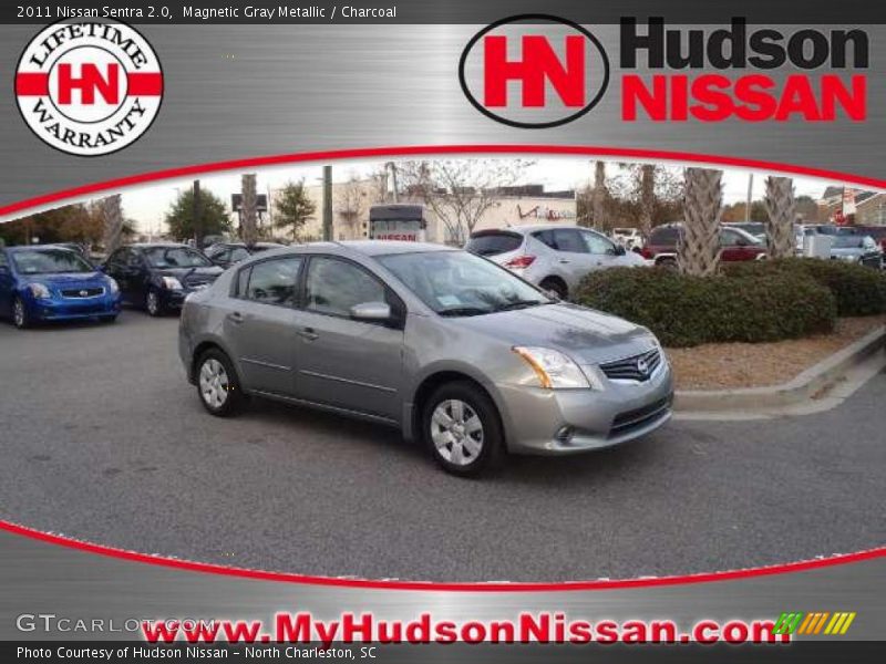 Magnetic Gray Metallic / Charcoal 2011 Nissan Sentra 2.0