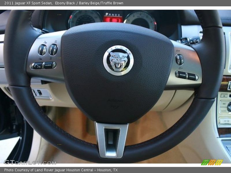 Ebony Black / Barley Beige/Truffle Brown 2011 Jaguar XF Sport Sedan