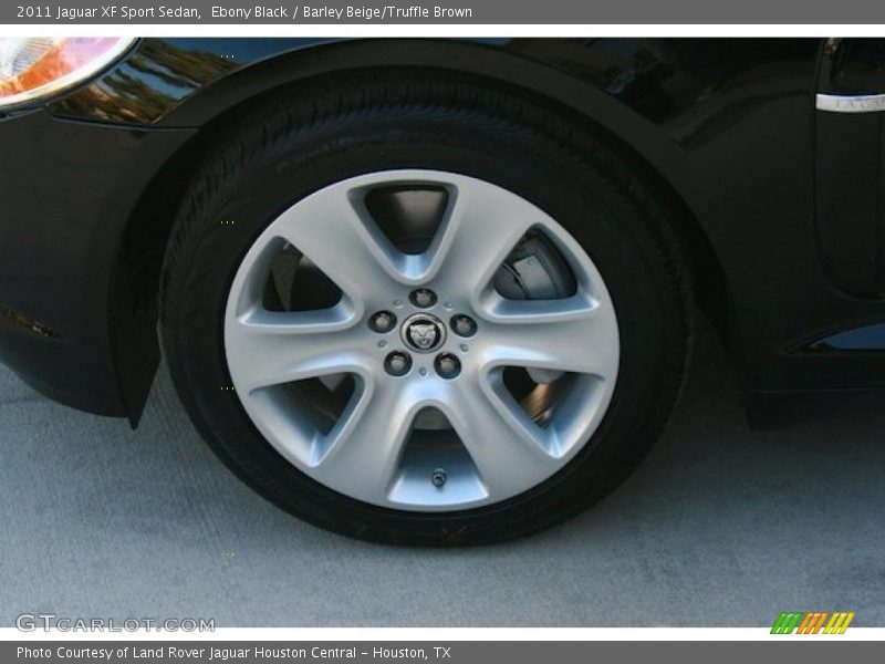Ebony Black / Barley Beige/Truffle Brown 2011 Jaguar XF Sport Sedan