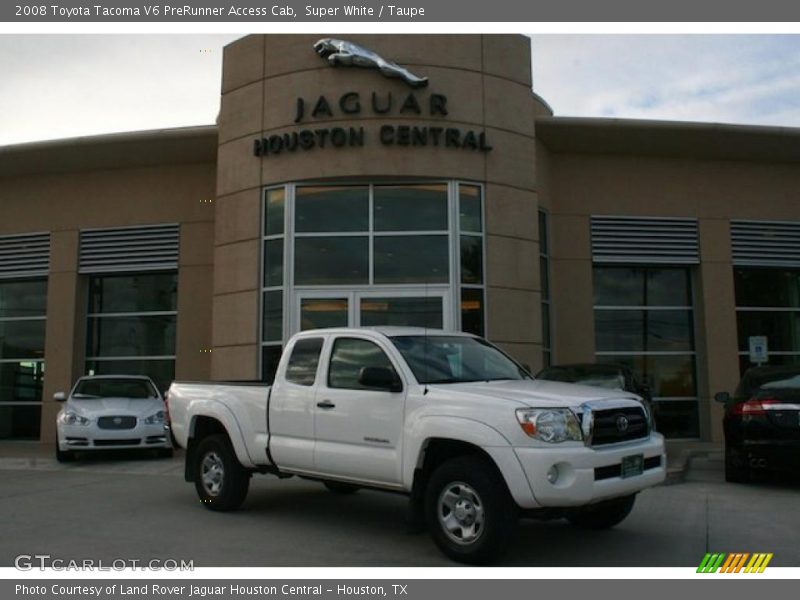 Super White / Taupe 2008 Toyota Tacoma V6 PreRunner Access Cab