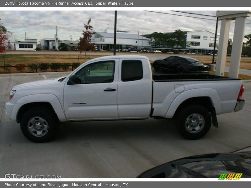Super White / Taupe 2008 Toyota Tacoma V6 PreRunner Access Cab