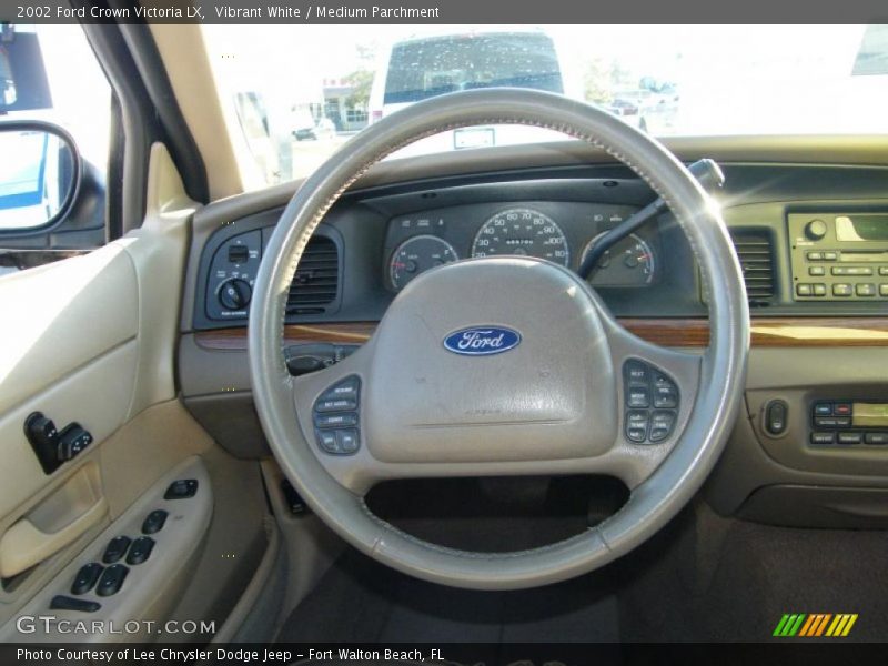 Vibrant White / Medium Parchment 2002 Ford Crown Victoria LX