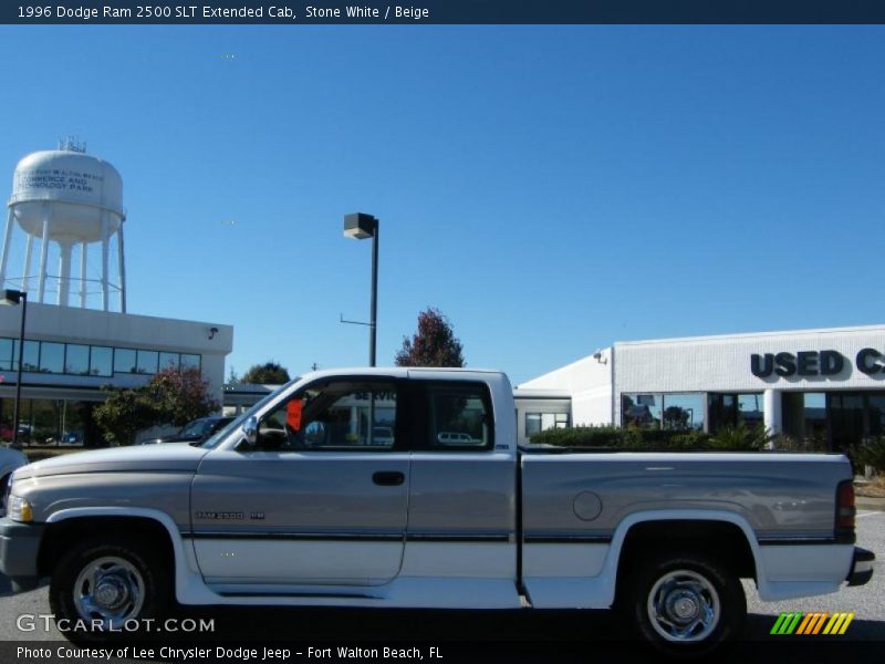 Stone White / Beige 1996 Dodge Ram 2500 SLT Extended Cab