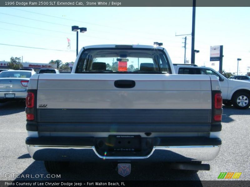 Stone White / Beige 1996 Dodge Ram 2500 SLT Extended Cab