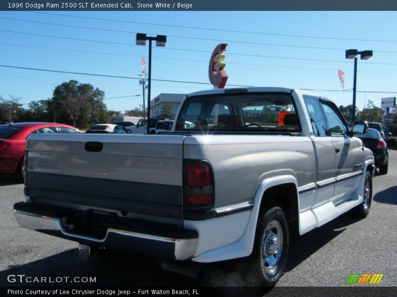 Stone White / Beige 1996 Dodge Ram 2500 SLT Extended Cab