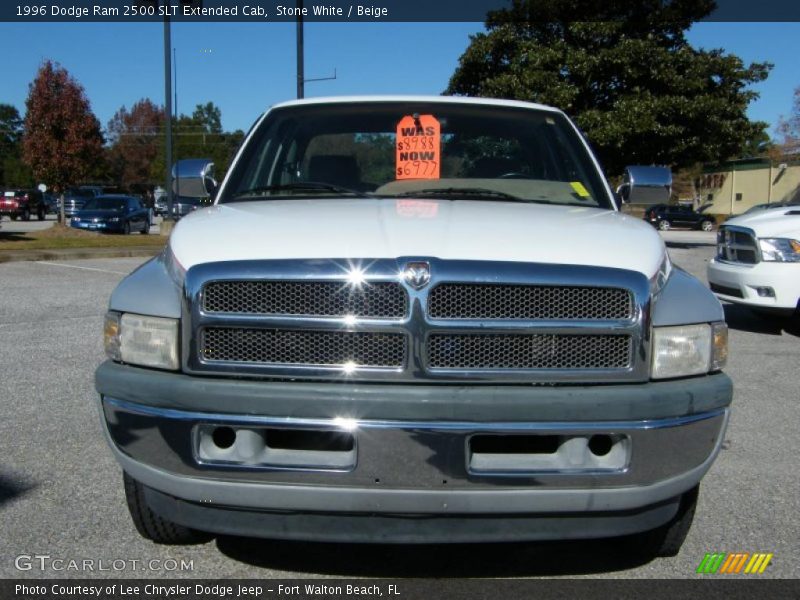 Stone White / Beige 1996 Dodge Ram 2500 SLT Extended Cab
