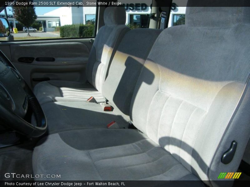 Stone White / Beige 1996 Dodge Ram 2500 SLT Extended Cab