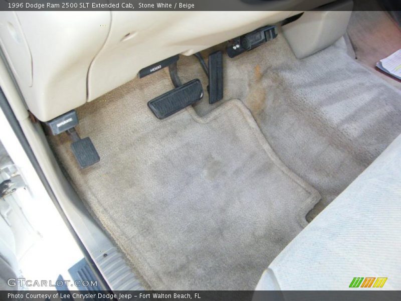 Stone White / Beige 1996 Dodge Ram 2500 SLT Extended Cab