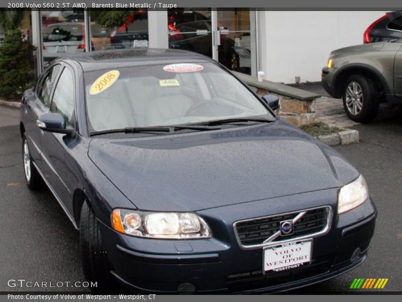 Barents Blue Metallic / Taupe 2008 Volvo S60 2.5T AWD