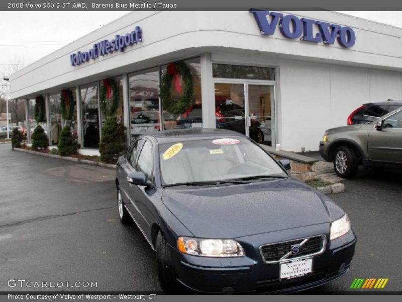Barents Blue Metallic / Taupe 2008 Volvo S60 2.5T AWD