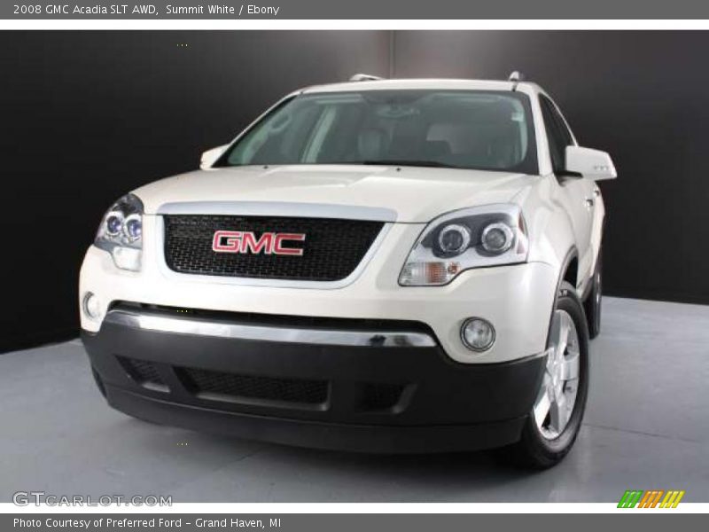 Summit White / Ebony 2008 GMC Acadia SLT AWD