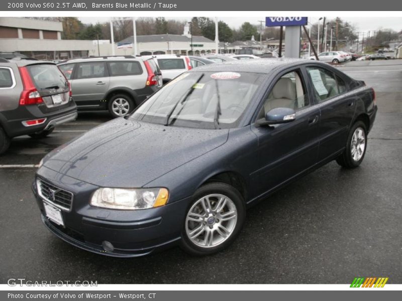 Barents Blue Metallic / Taupe 2008 Volvo S60 2.5T AWD