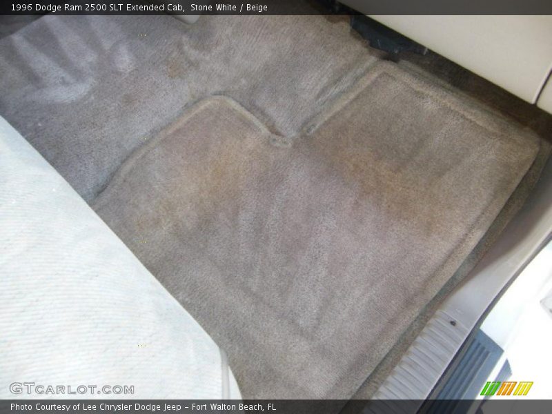 Stone White / Beige 1996 Dodge Ram 2500 SLT Extended Cab
