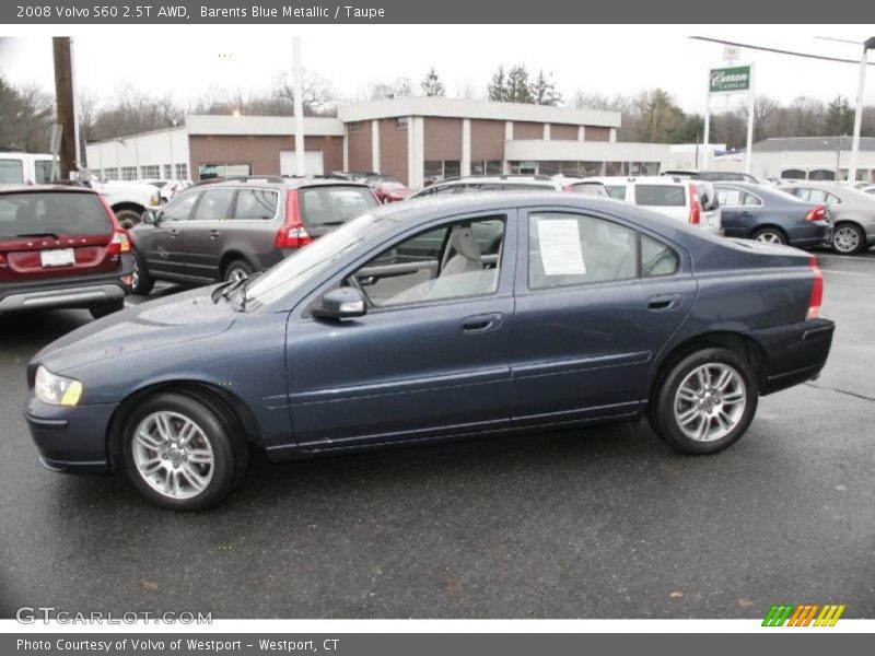 Barents Blue Metallic / Taupe 2008 Volvo S60 2.5T AWD