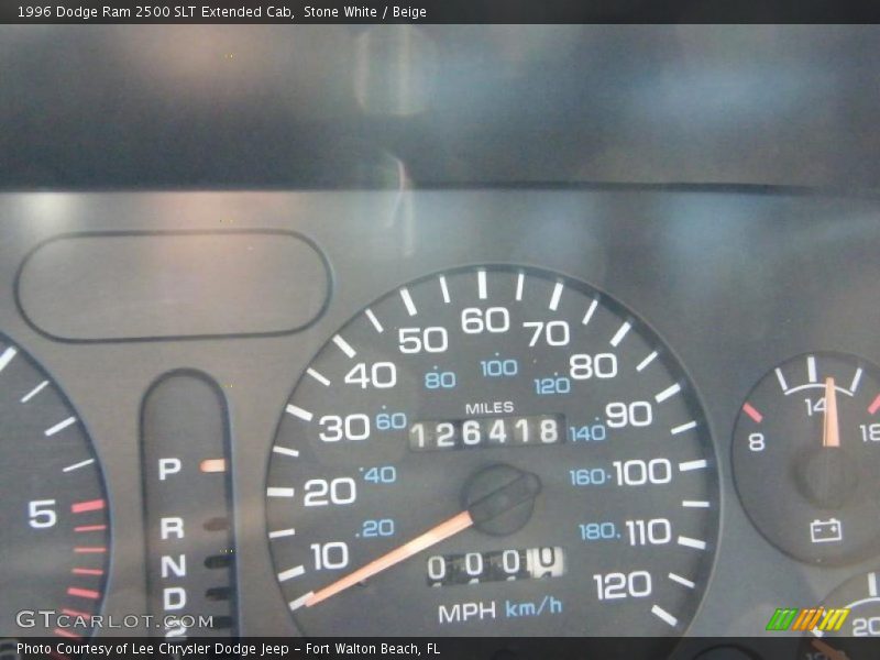 Stone White / Beige 1996 Dodge Ram 2500 SLT Extended Cab