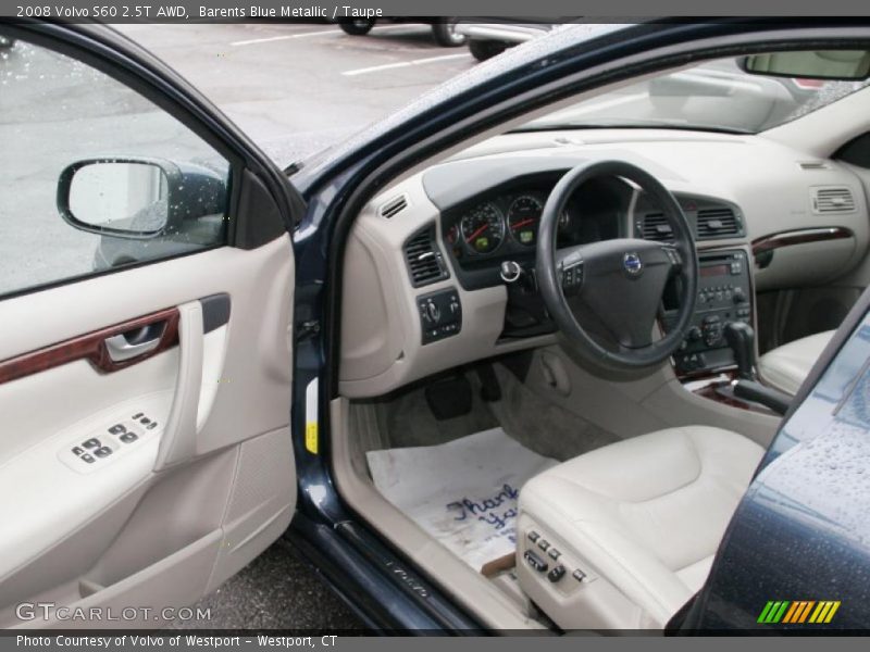  2008 S60 2.5T AWD Taupe Interior