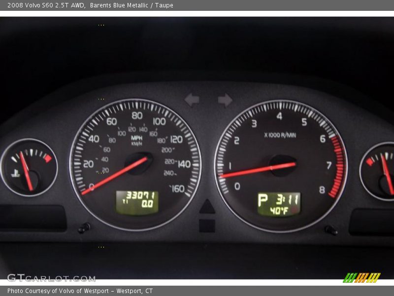 Barents Blue Metallic / Taupe 2008 Volvo S60 2.5T AWD