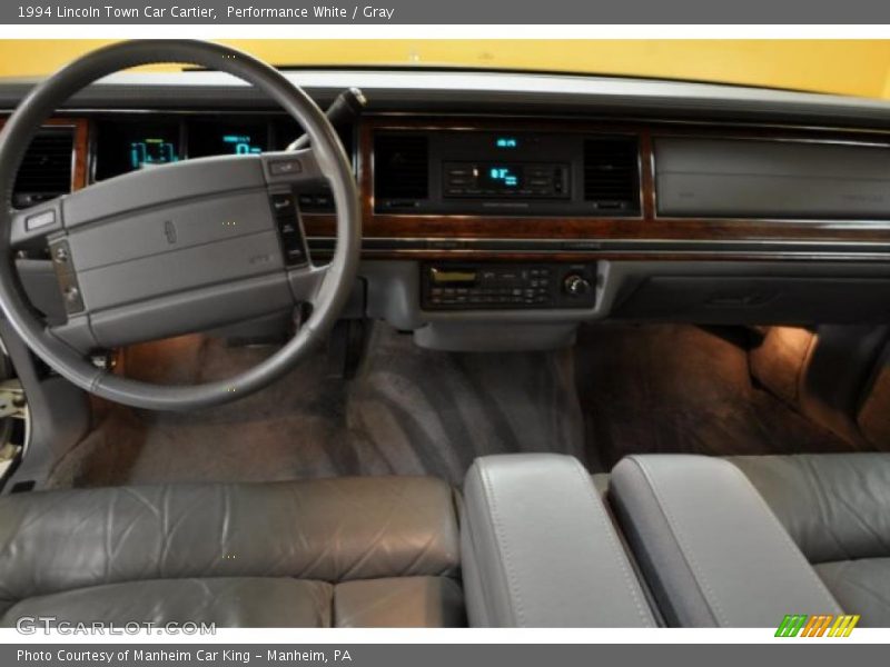 Performance White / Gray 1994 Lincoln Town Car Cartier