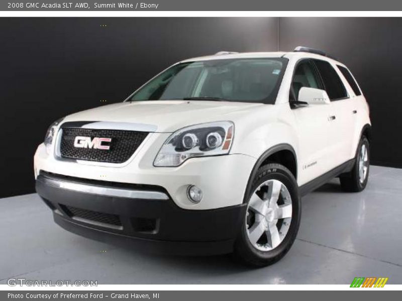 Summit White / Ebony 2008 GMC Acadia SLT AWD