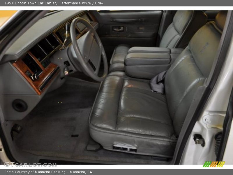 Performance White / Gray 1994 Lincoln Town Car Cartier