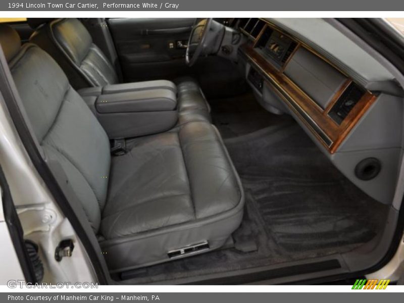 Performance White / Gray 1994 Lincoln Town Car Cartier