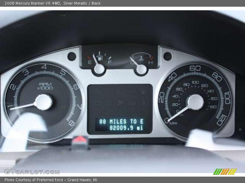  2008 Mariner V6 4WD V6 4WD Gauges