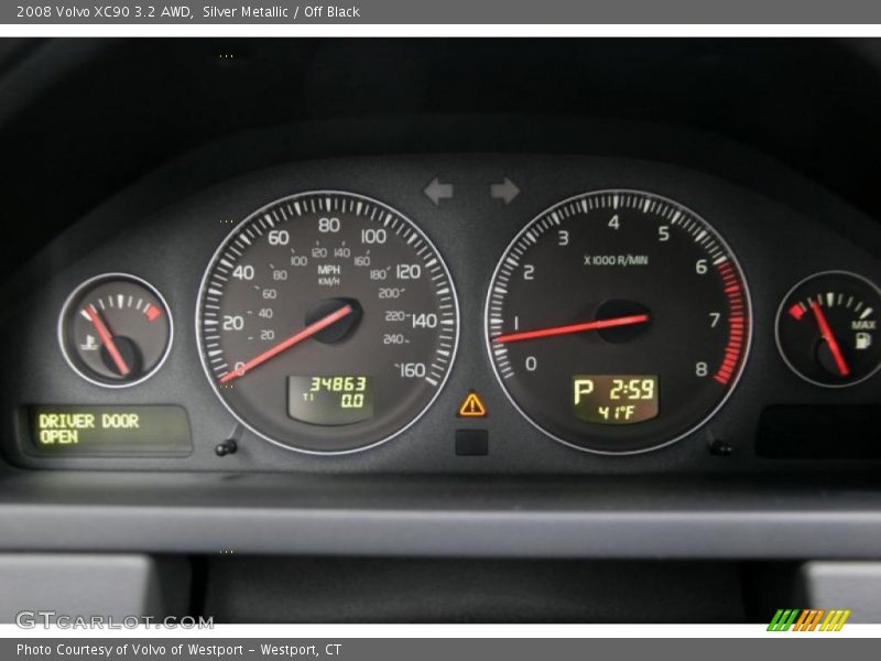 Silver Metallic / Off Black 2008 Volvo XC90 3.2 AWD