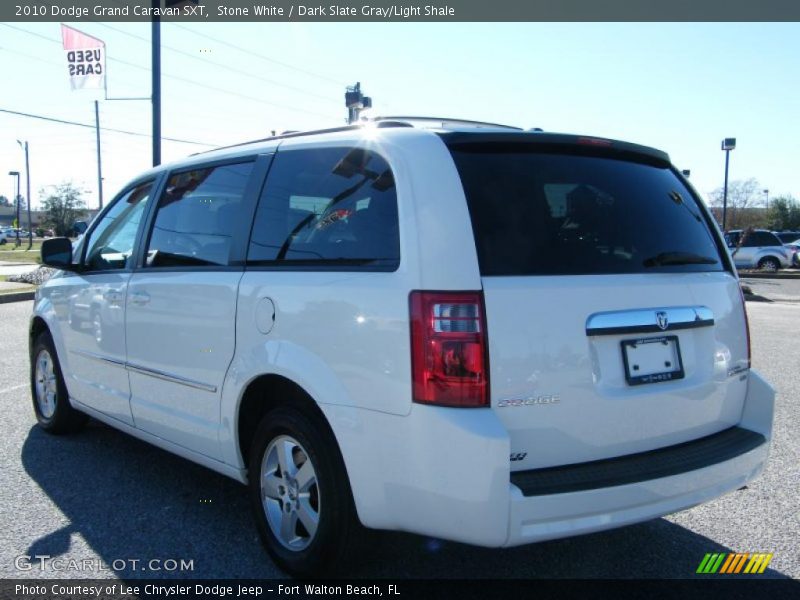 Stone White / Dark Slate Gray/Light Shale 2010 Dodge Grand Caravan SXT