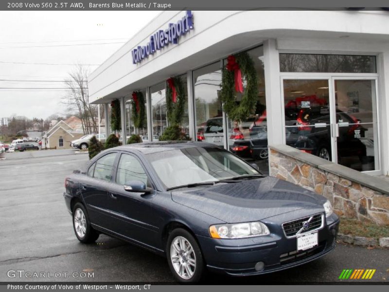 Barents Blue Metallic / Taupe 2008 Volvo S60 2.5T AWD