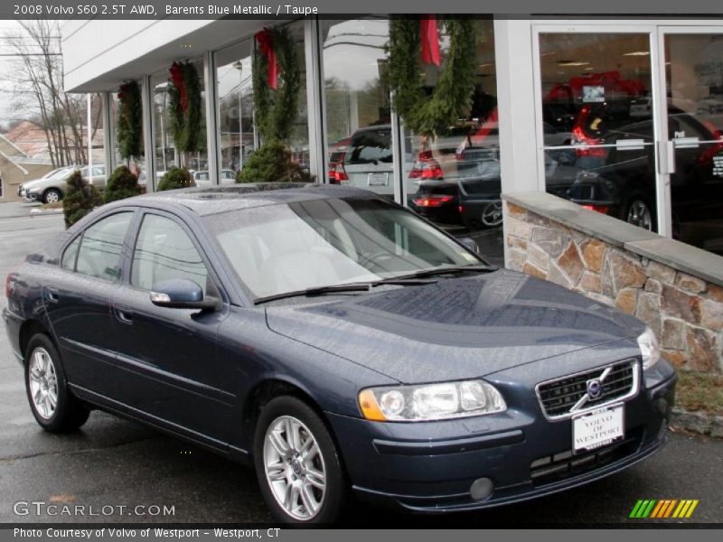 Barents Blue Metallic / Taupe 2008 Volvo S60 2.5T AWD