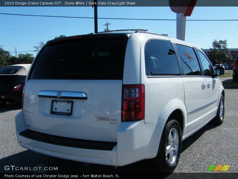 Stone White / Dark Slate Gray/Light Shale 2010 Dodge Grand Caravan SXT