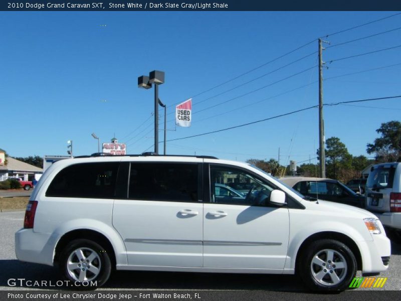 Stone White / Dark Slate Gray/Light Shale 2010 Dodge Grand Caravan SXT