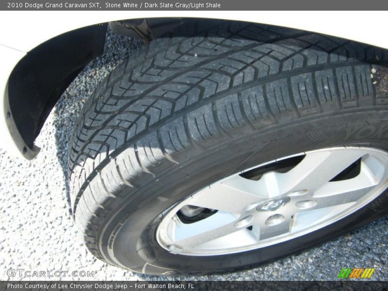 Stone White / Dark Slate Gray/Light Shale 2010 Dodge Grand Caravan SXT