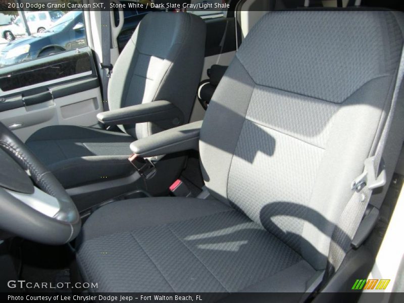 Stone White / Dark Slate Gray/Light Shale 2010 Dodge Grand Caravan SXT