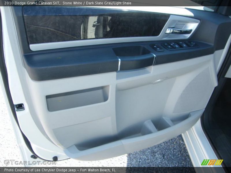 Stone White / Dark Slate Gray/Light Shale 2010 Dodge Grand Caravan SXT