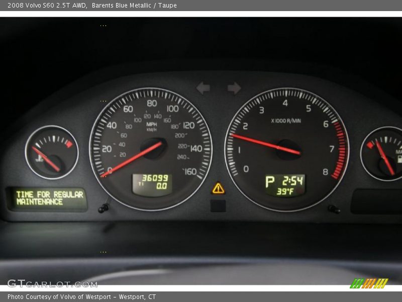 Barents Blue Metallic / Taupe 2008 Volvo S60 2.5T AWD