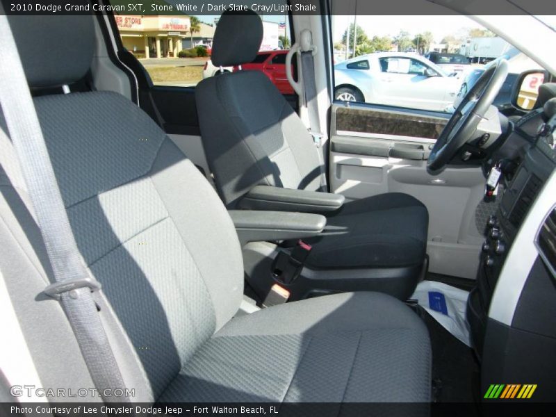 Stone White / Dark Slate Gray/Light Shale 2010 Dodge Grand Caravan SXT