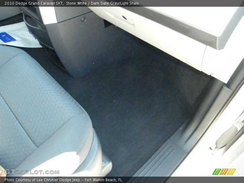 Stone White / Dark Slate Gray/Light Shale 2010 Dodge Grand Caravan SXT