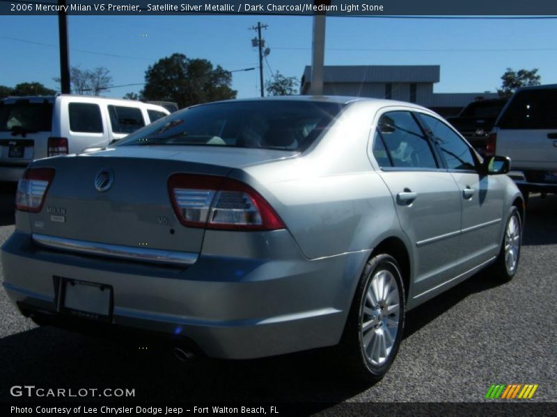 Satellite Silver Metallic / Dark Charcoal/Medium Light Stone 2006 Mercury Milan V6 Premier