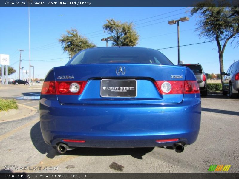 Arctic Blue Pearl / Ebony 2004 Acura TSX Sedan