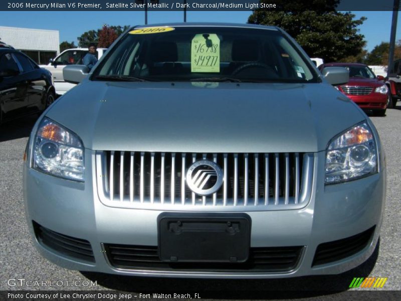 Satellite Silver Metallic / Dark Charcoal/Medium Light Stone 2006 Mercury Milan V6 Premier