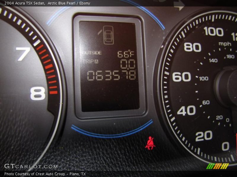 Arctic Blue Pearl / Ebony 2004 Acura TSX Sedan
