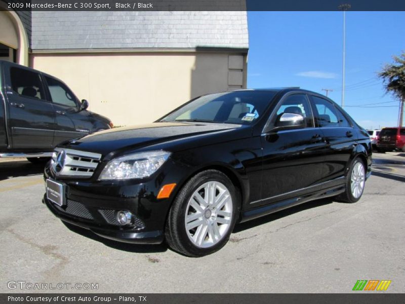 Black / Black 2009 Mercedes-Benz C 300 Sport