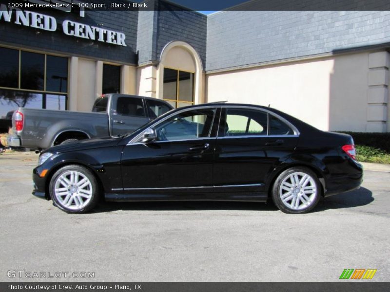 Black / Black 2009 Mercedes-Benz C 300 Sport